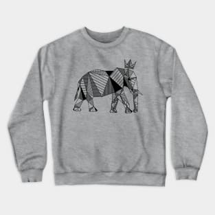 Geometrical Elephant Crewneck Sweatshirt